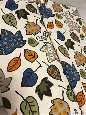 Vintage Target Home Leaf Pattern Shower Curtain, 100% High-grade Cotton: Thick!